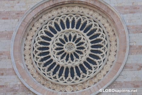 Postcard Rose Windows of Basilica di San Chiara