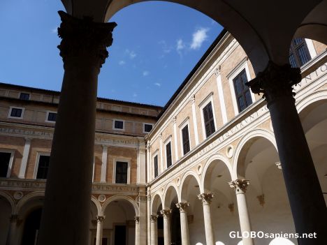 Postcard Courtyard of the Palazzo Ducale