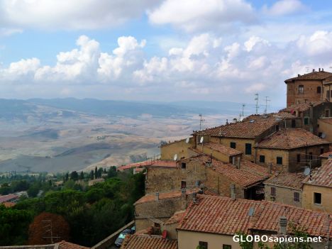 Postcard View over the Tuscan scenery