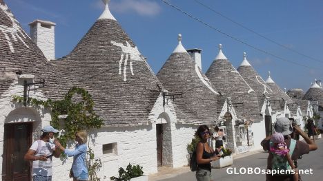 Postcard Trulli conical houses...