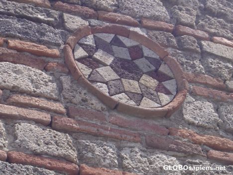 Postcard Pompeii Brick Work Detail