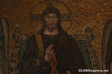 Postcard Mosaics image of Christ