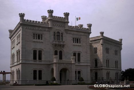 Postcard Miramare Castle.