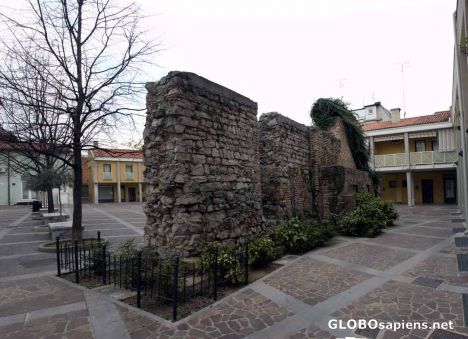 Postcard Ancient walls of Monfalcone.