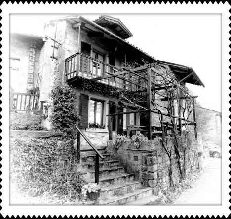 Postcard Costalunga typical house.