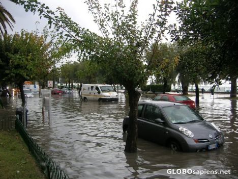 Postcard Flood in Lazio