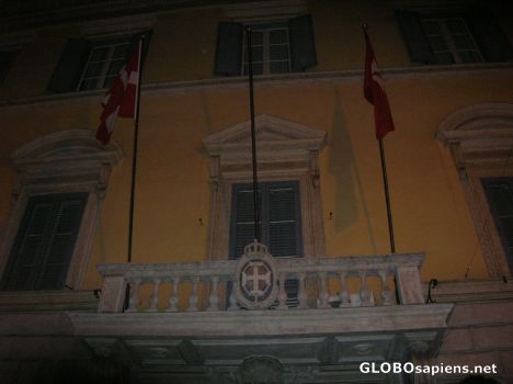 Postcard Order of Malta in the night