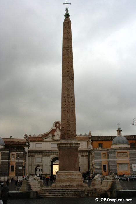 Postcard Obelisks in Rome 8 of 9 Flaminio