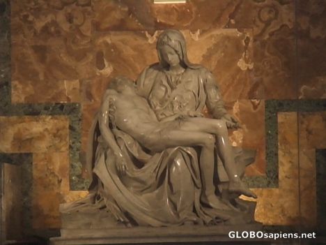 Postcard Pieta of Michelangelo