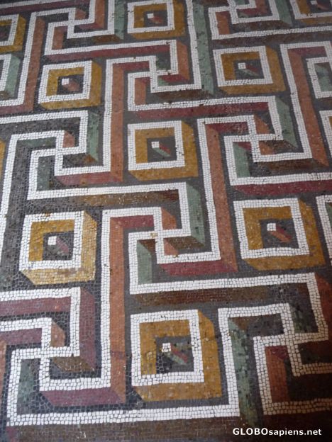 Postcard Ancient mosaic floor