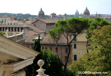 Postcard Roofs of Rome -