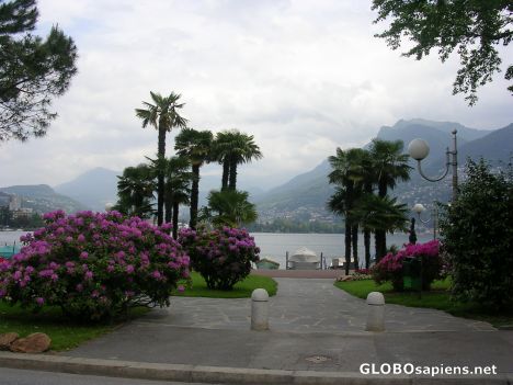 Postcard The Lakeshore at Lake Como (Lago di Como)
