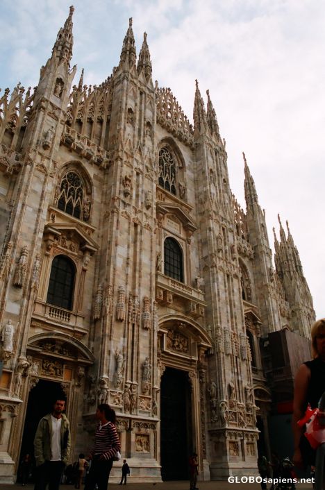 Postcard Front view of the Duomo