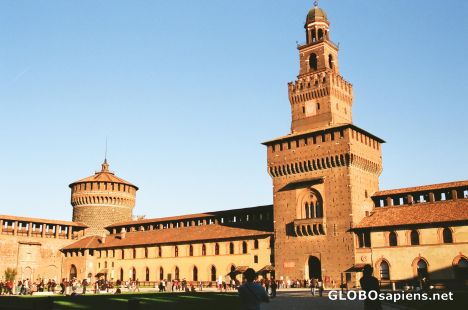 Postcard Castello Sforzesco