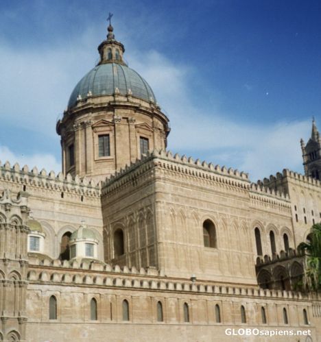 Postcard Dome of the Cathedral in Palermo