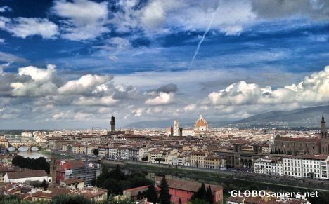 Postcard Florence (IT) - City Panorama