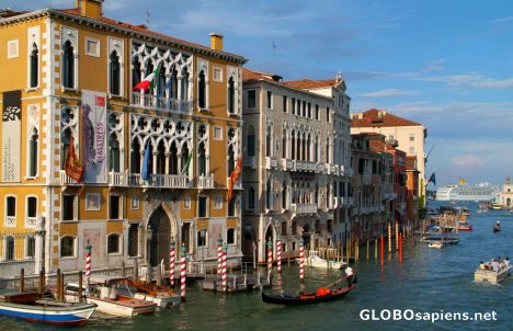 Postcard Venice (IT) - Canale Grande near Academia