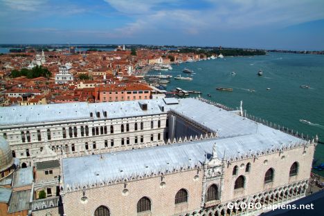 Postcard Venice (IT) - Palazzo from Bell Tower