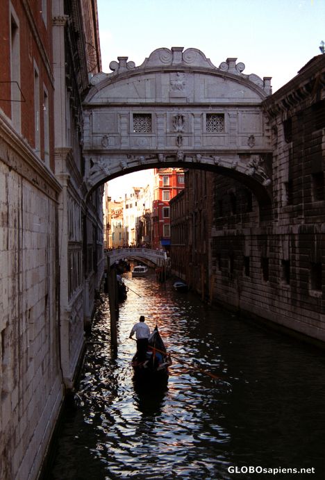 Postcard Venice (IT) - the Bridge of Sobs