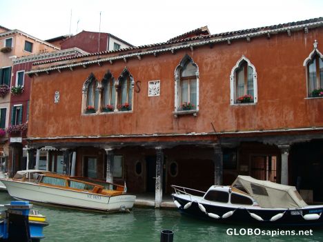 Postcard An old Murano building