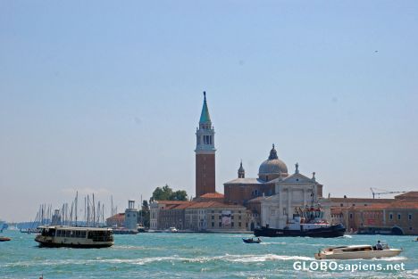 Postcard venice submerge in waters