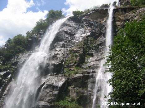 Postcard Waterfalls of Chiavenna