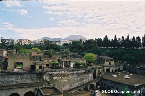 Postcard Ruins of Ercolano (neighboorhood of Pompei)