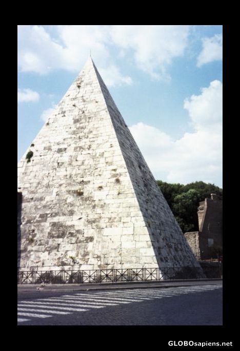 Postcard Pyramid in Rome