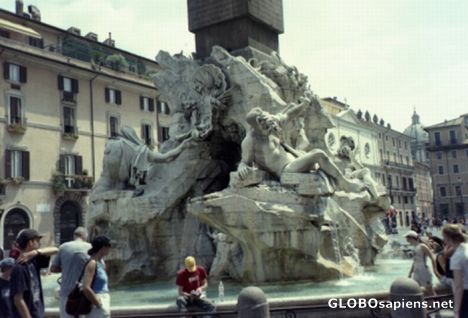 Postcard Fountain in Rome