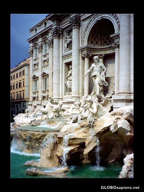 Postcard Trevi Fountain, Rome