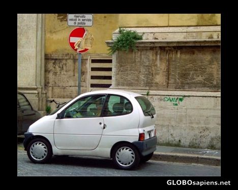 Postcard Pocket Car, Rome