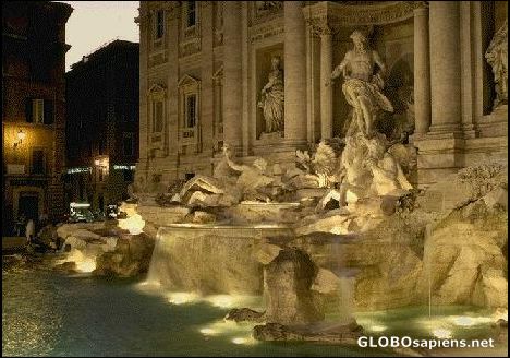 Postcard Fontana di Trevi.