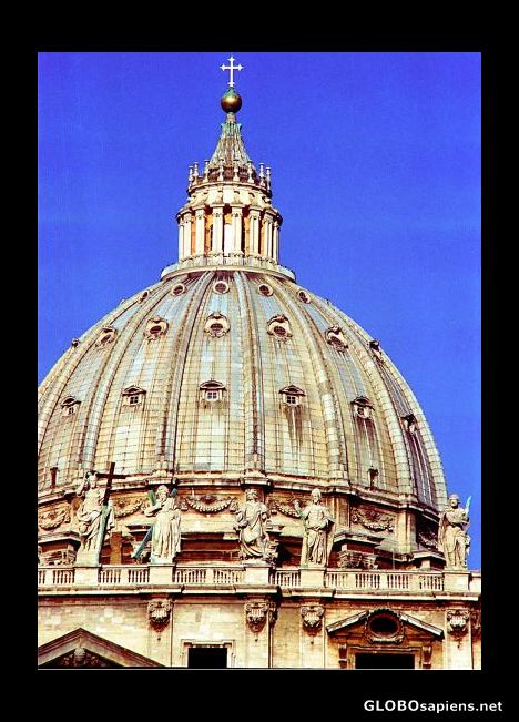 Postcard St Peters Dome, Rome