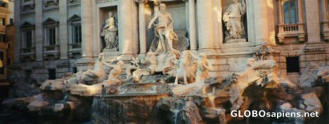 Postcard Fontana di trevi, Rome, Italy