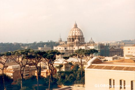 Postcard Dome of St. Peter's Basilica