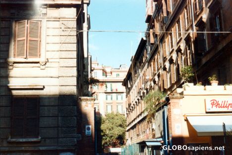 Postcard Rome Apartment Buildings