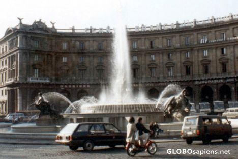 Postcard Rome Fountain of the Naiads