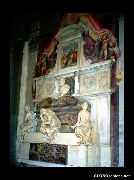 Postcard Michelangelo's Tomb, Florence