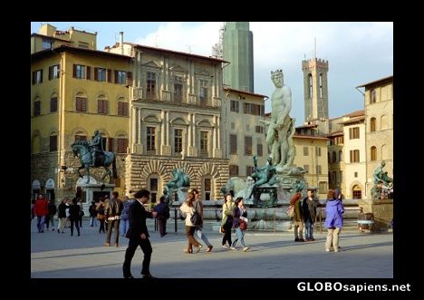 Postcard Central Florence