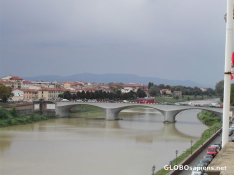 Postcard Florence - Arno River