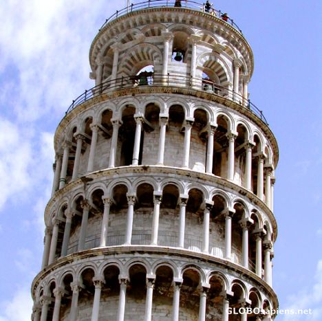 Postcard Pisa. The Leaning Tower