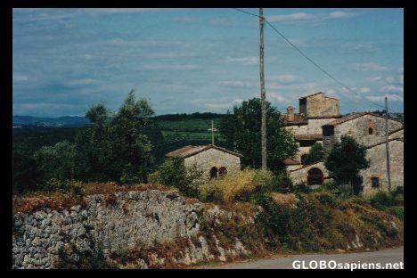 Postcard Quaint village in Tuscany
