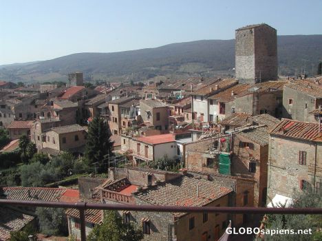 Postcard The roofs of San Gimagnano