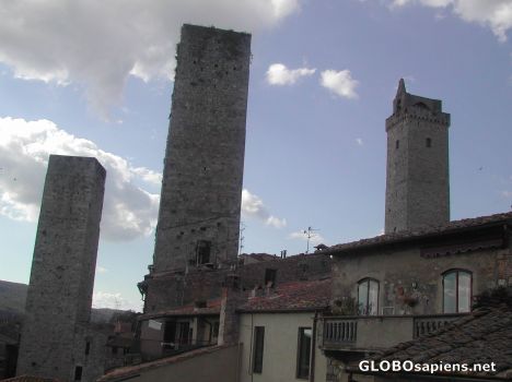 Postcard The old Towers of San Gimagnano