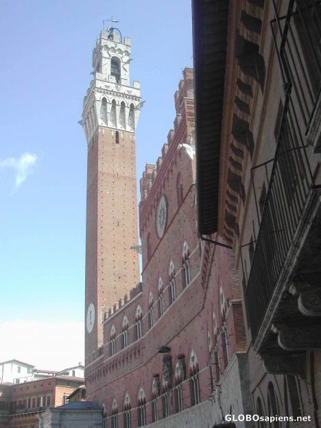 Postcard Siena's Campanile - Watchtower