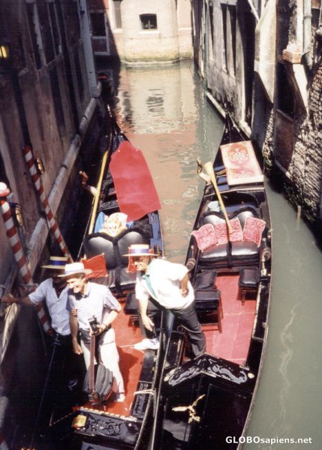 Postcard Gondolas of Venice