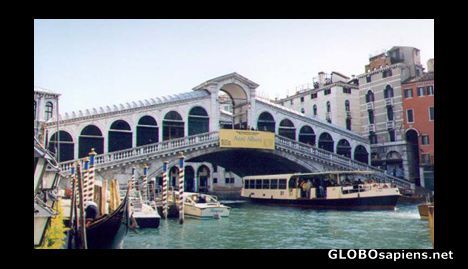 Postcard Rialto Bridge.