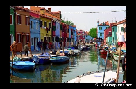 Postcard Burano, Venice