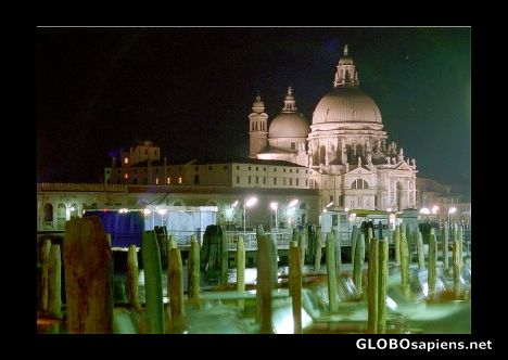 Postcard Nightfall in Venice