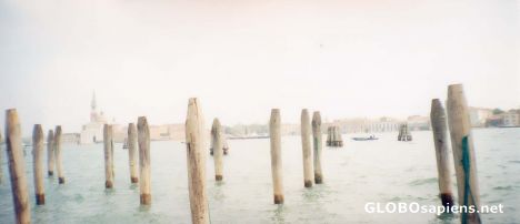 Postcard Daily fog, Venice Italy